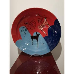 Large Round Ceramic Dish.