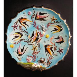 Large Earthenware Dish From Monaco.