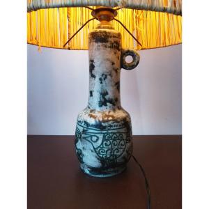 Ceramic Lamp By Jacques Blin (1920-1995).