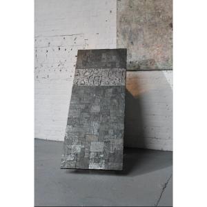Slate Coffee Table By Belgian Artist Jules Dewaele, Pseudonym Pia Manu