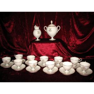 Paris Porcelain Tea Service Of Rare Elegance, 19th Century