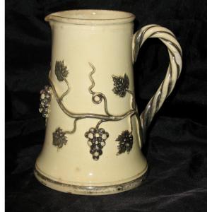 Langeais Earthenware Beer Pot, 19th Century