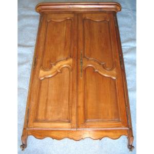 Cherrywood Paneling With 2 Doors, 19th Century, Louis XV Style