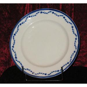Soft Porcelain Plate From Arras Or Tournai 18th Century Decor With La Brindille