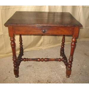 Writing Table Desk Louis XIV Period With A Drawer Late 17th Period Origin Périgord
