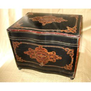 Liqueur Cellar Box In Napoleon III Marquetry, 19th Century