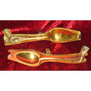 Bronze Mold For Silver Spoon 19th Century Model With Louis XVI Style Medallion