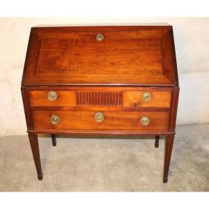 Louis XVI Period 18th Century Solid Mahogany Donkey Back Desk