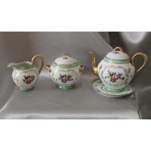 Part Of A Samson Paris Porcelain Tea Service: Teapot, Sugar Bowl, Milk Jug