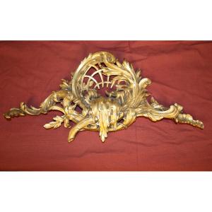 Decorative Bronze Furniture In Rococo Style Representing A Waterfall, 19th Century, W: 48.5 Cm