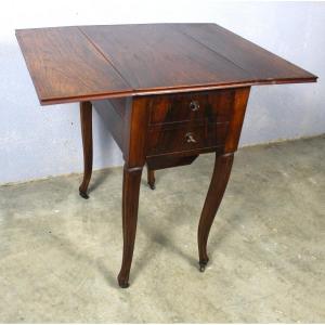 19th-century Louis XV Style Rosewood Drop-leaf Coffee Table