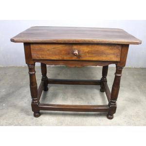 Monastery Writing Table In Fruitwood Louis XIII Period 17th Century South-west Origin