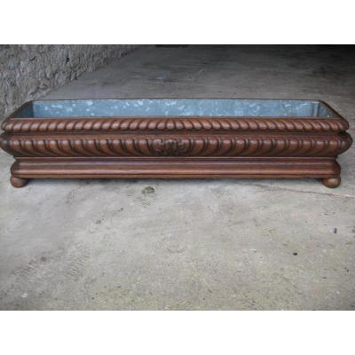 Grand Jardinière Orangery XIXth Century Louis XIII Style Oak