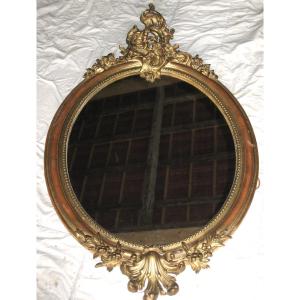Golden Mirror Of Napoleon III Period