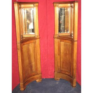 Pair Of Art Nouveau Corner Units