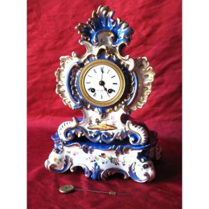 Paris Porcelain Clock Jacob Petit 19th Time
