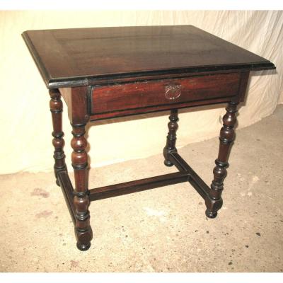 Louis XIV Desk Table In Walnut Origin Périgord