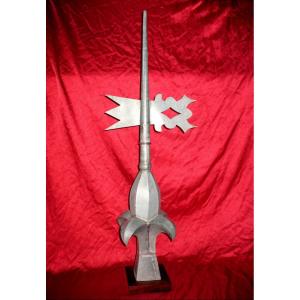 Finial - Zinc Weather Vane Decorated With Fleur-de-lys