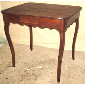 Small Living Room Table Or Game Table With 2 Drawers 18th Louis XV 