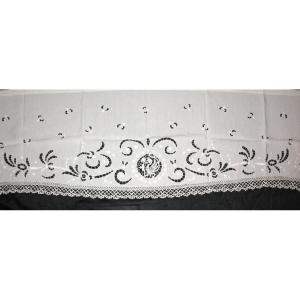 Lace Border For Altar Front Or Console In Richelieu Embroidery, 19th Century