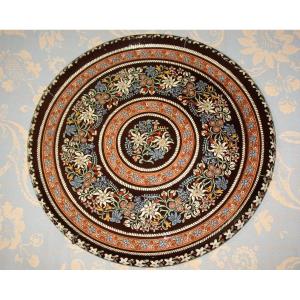 Very Large Swiss Dish In Thun Enamels