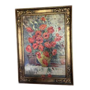 Red Poppies Painting 