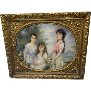 Miniature Young Girls Hélène Faure