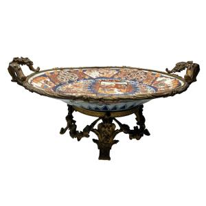 Bronze-mounted Imari Dish