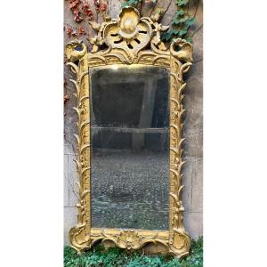 Regency Mirror In Golden Wood