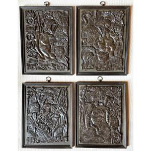  4 Bronze Bas-reliefs Attributed To Thomire  
