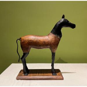 Wooden Horse Sculpture 