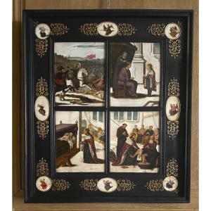 17th Century Marble Painting.