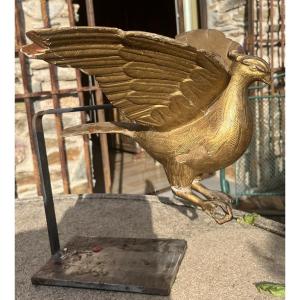 Eucharistic Dove In Gilded Wood