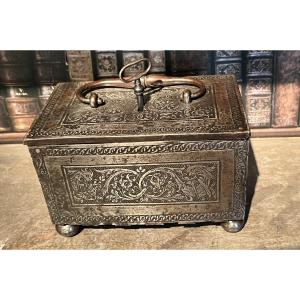 Small Engraved Iron Box Nuremberg