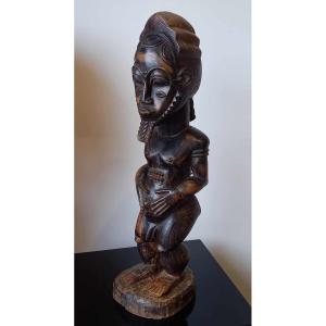 Large Mystical Husband Statue "bloblo Bian" Baoulé Ivory Coast