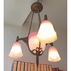 Schneider: Art Deco Chandelier