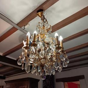 Eight-light Cage Chandelier With Tassels