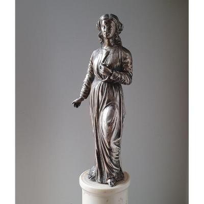 Silver Statue, Part Of A Reliquary Shrine, 17th Century