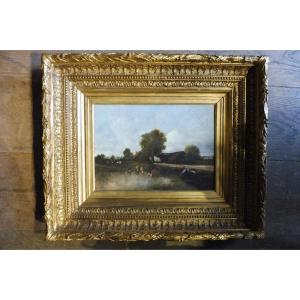 Oil On Panel  Signed Léon Joubert