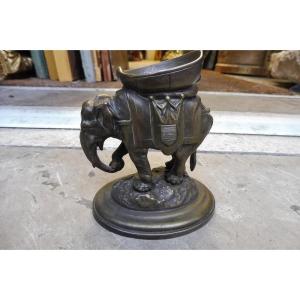 Bronze élèphant Signed Hingre   Pyrogène 