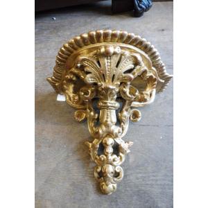 19th Century Gilded Wood Wall Console