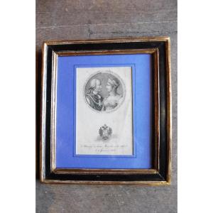 1808 Engraving Commemorating The Marriage Of Francis II And Marie Louise Of Austria
