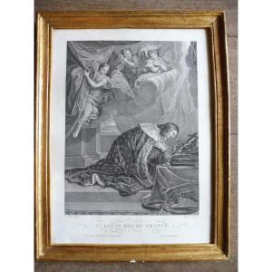 Engraving Depicting Saint Louis, Early 19th Century