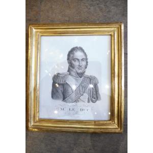 Engraving From The Early 19th Century "duke Of Berry"