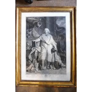 18th Century Engraving "bossuet Full Length"