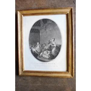 18th Century Framed Baunty Engraving