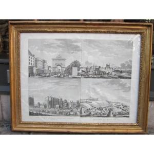 18th Century Engravings By Berthault Framed 