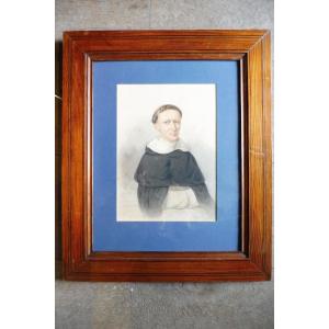 Watercolor Signed And Dated 1845 "the Dominican"