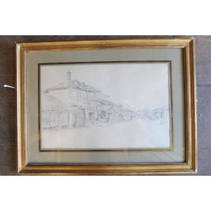 Pencil Drawing Signed Auguste Raffet