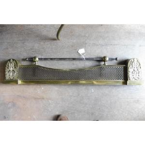 Bronze Fireplace Bar, Early 19th Century